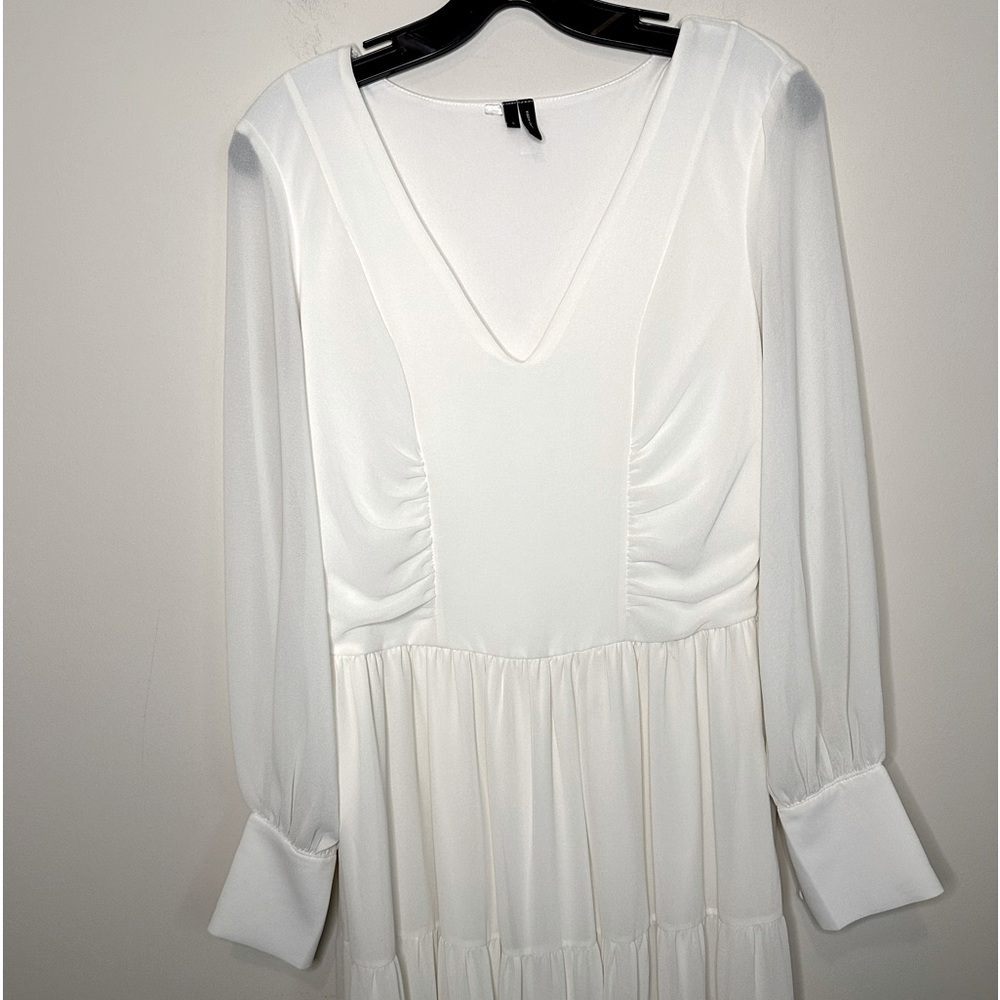 Vero Moda Cream Tiered Maxi Dress Size Small - Picture 7 of 13